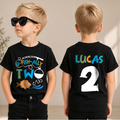 Personalized O-Fish-Ally Two 2nd Birthday Shirt for Boys, Custom Name — product view 1