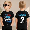 Custom Name Little Fisherman 2nd Birthday Shirt for Boys — product view 1