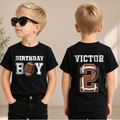 Boys Custom Football 2nd Birthday Shirt Boy, Football Player — product view 1