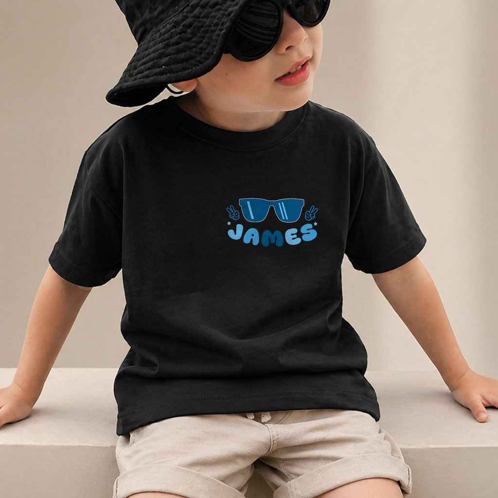 Custom Cool Kid 2nd Birthday Shirt Boy, TWO COOL — product view 2