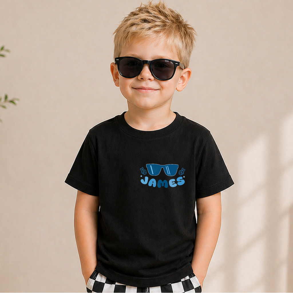 Custom Cool Kid 2nd Birthday Shirt Boy, TWO COOL — product view 5