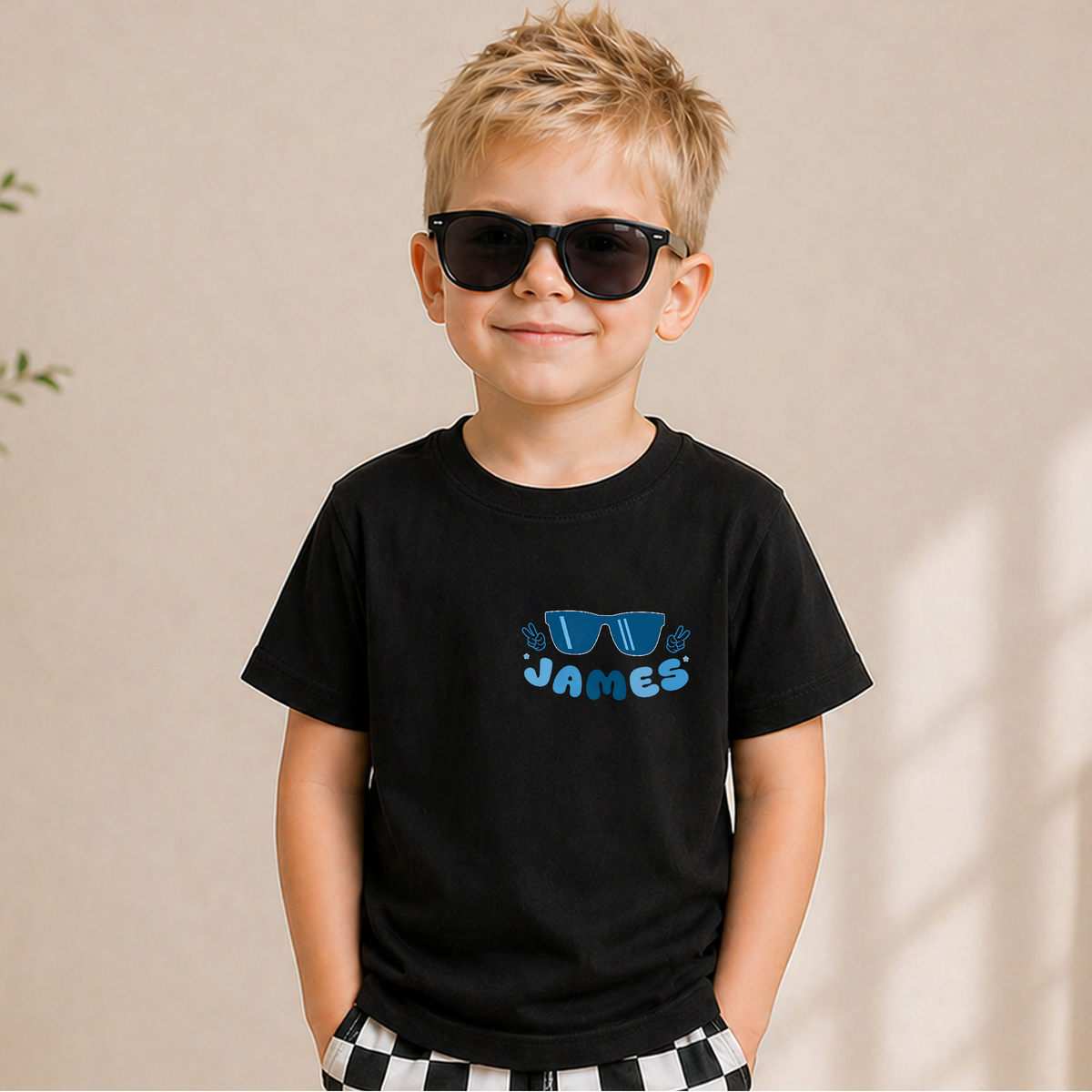 Custom Cool Kid 2nd Birthday Shirt Boy, TWO COOL — product view 5