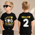 Custom Construction 2nd Birthday Shirt, Two and Digging It — product view 1