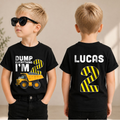 Custom Construction Birthday Boy Shirt 2, Dump Everything I'm 2 — product view 1