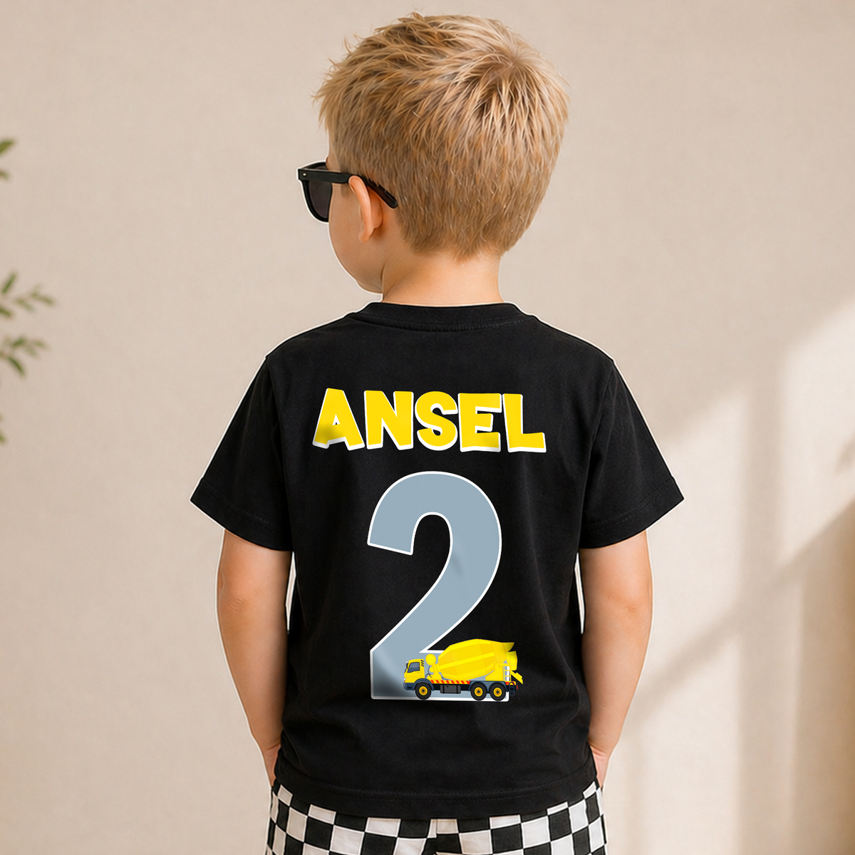 Personalized I'm 2 and Digging It Birthday Outfit Boy, Construction — product view 6