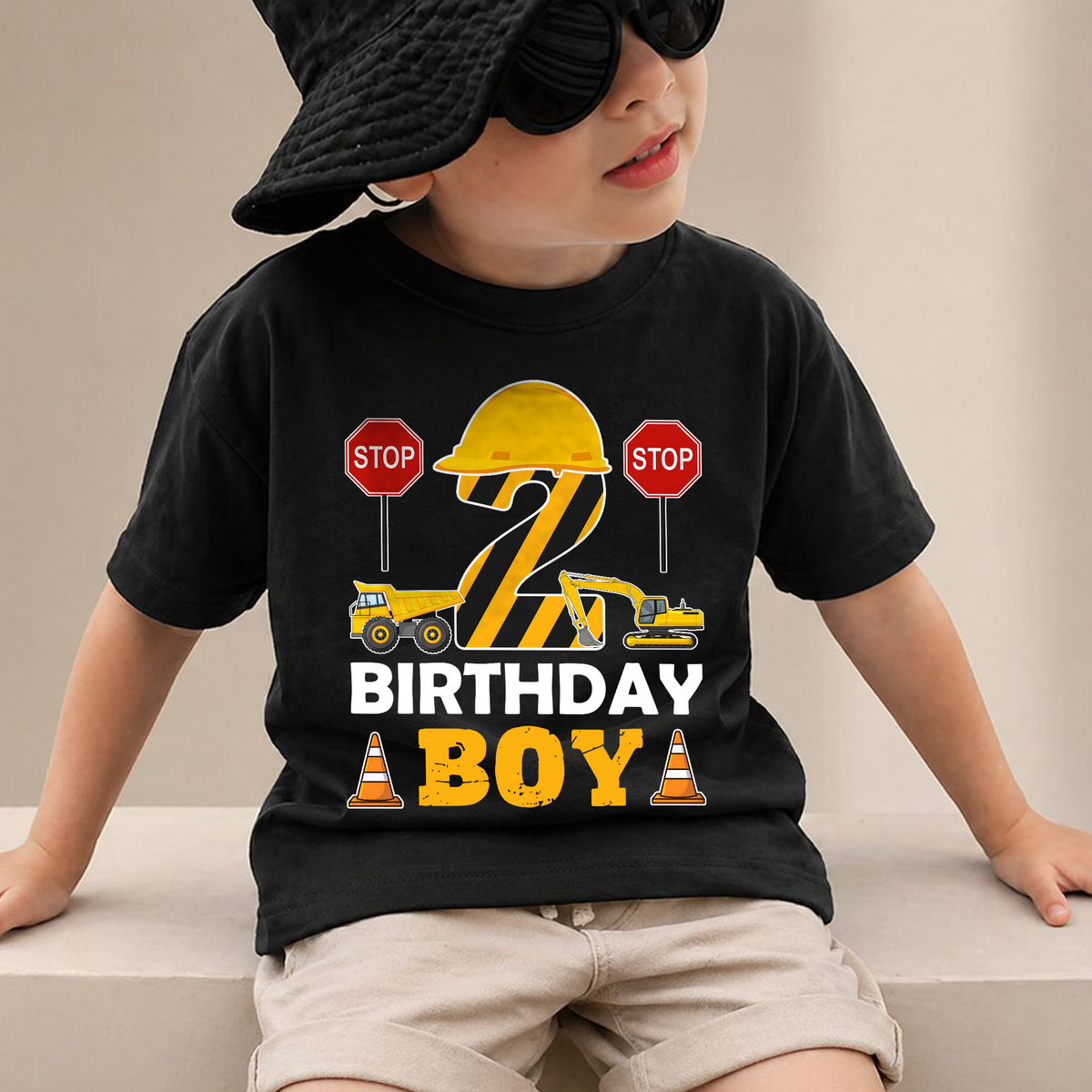 Custom I'm 2 and Digging It Birthday Outfit Boy, Construction — product view 2