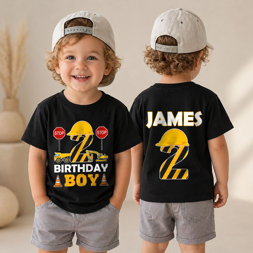 Custom I'm 2 and Digging It Birthday Outfit Boy, Construction — product view 4