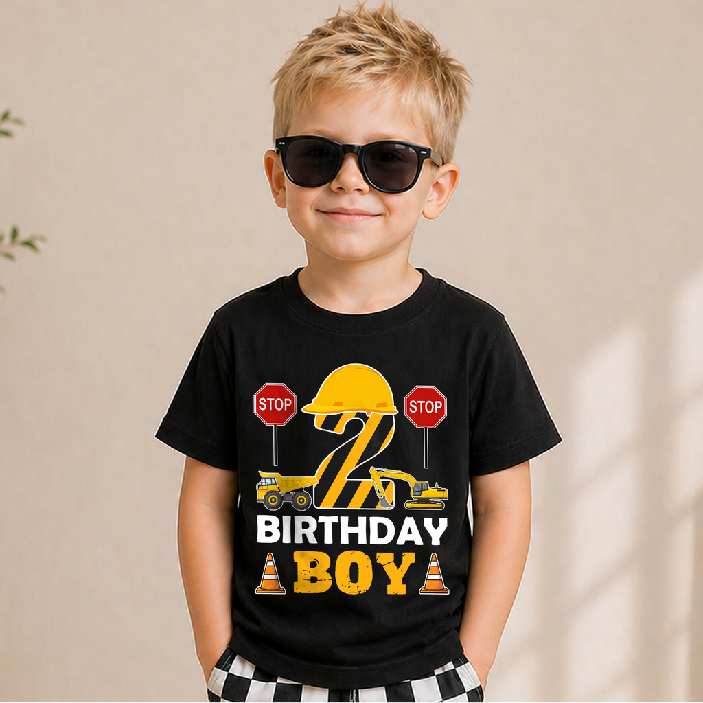 Custom I'm 2 and Digging It Birthday Outfit Boy, Construction — product view 5
