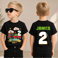 Boys Personalized Chugga Chugga Two Two 2nd Birthday Shirt — product view 1