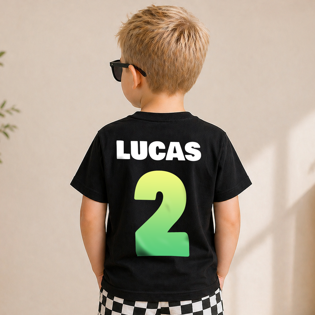Toddler Personalized Dinosaur Birthday Boy Shirt 2, Rawr I'm 2 — product view 6