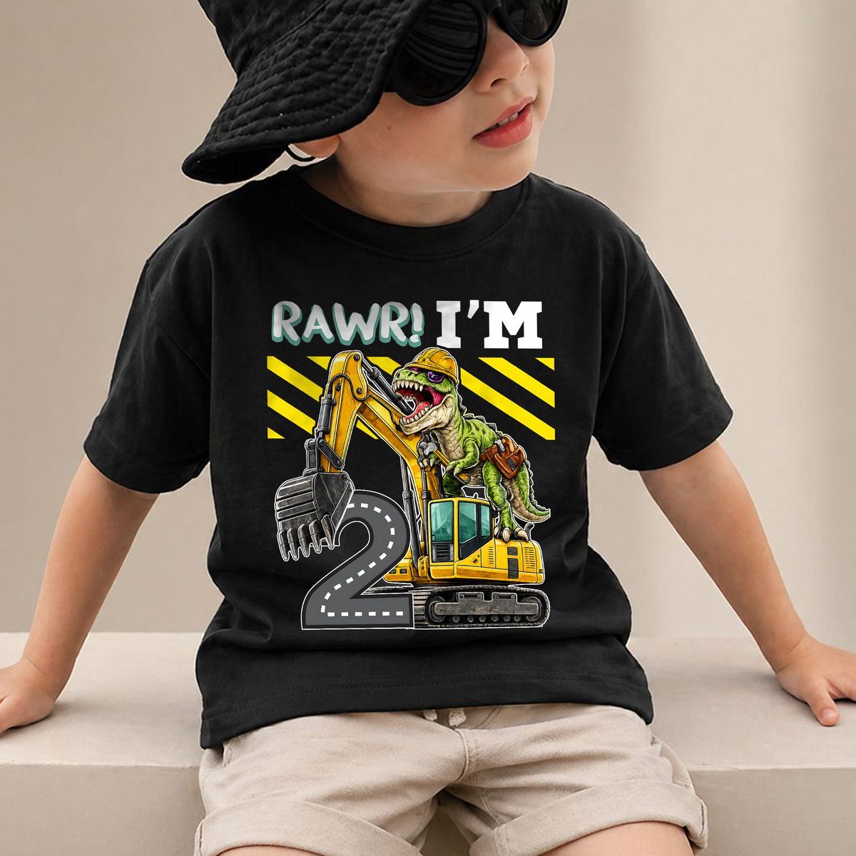 Toddler Personalized I'm 2 and Digging It Birthday Outfit Boy — product view 2