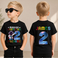 Personalized 2nd Birthday Space Shirt, Custom Name — product view 3