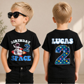 Custom 2nd Birthday Space Shirt, Toddler Tee — product view 3