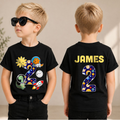 Toddler Personalized 2nd Birthday Space Shirt — product view 3