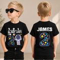 Boys Personalized 2nd Birthday Space Shirt — product view 3