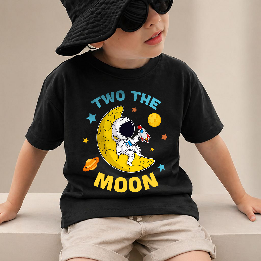 Personalized Space Birthday Boy Shirt, Custom Name — product view 4