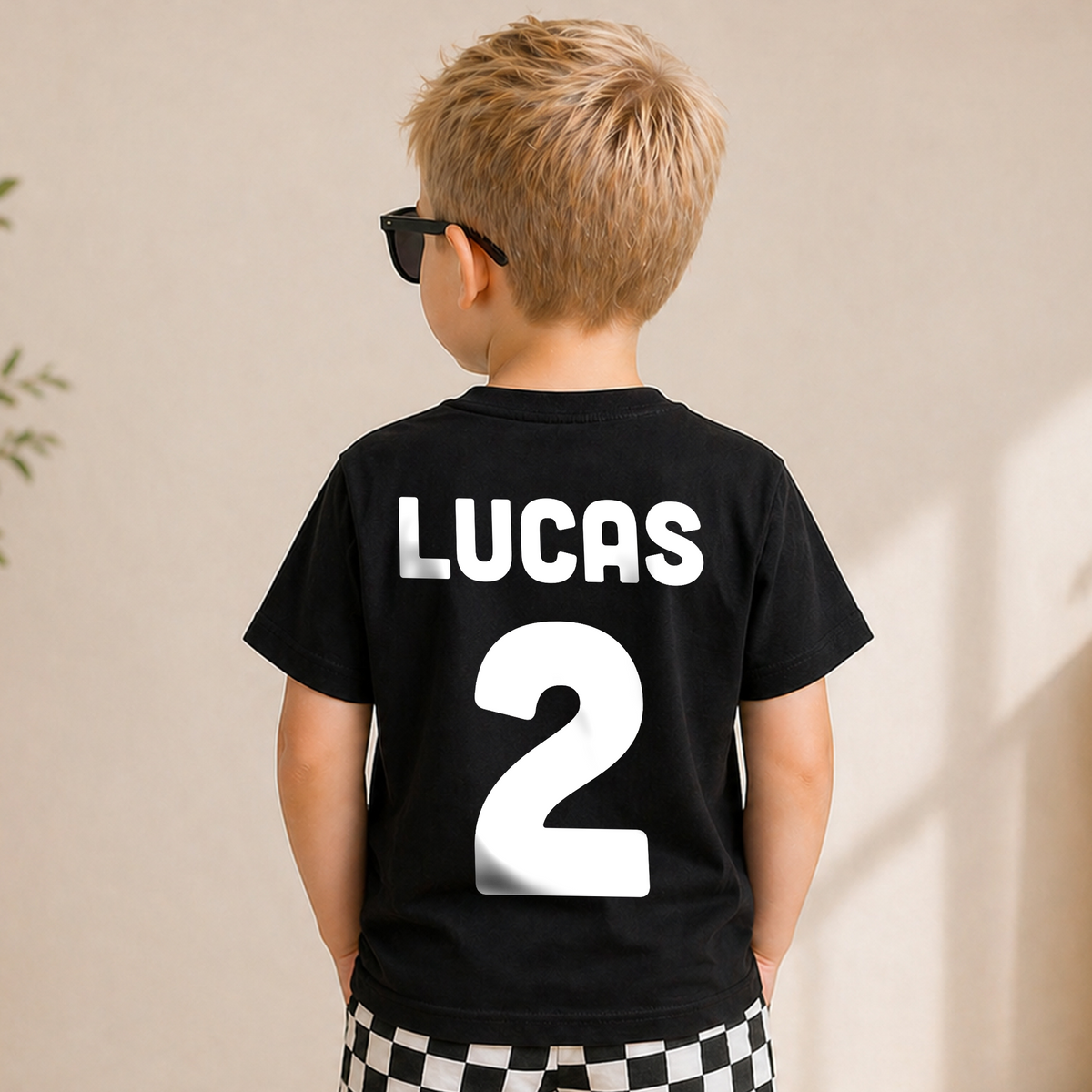 Personalized Truck Yeah I'm Two Birthday Shirt for Boys — product view 6