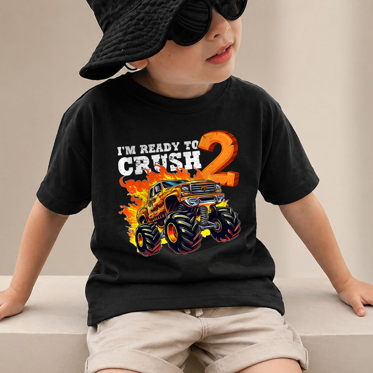Custom Name I'm Ready To Crush Birthday Shirt for Boys — product view 2