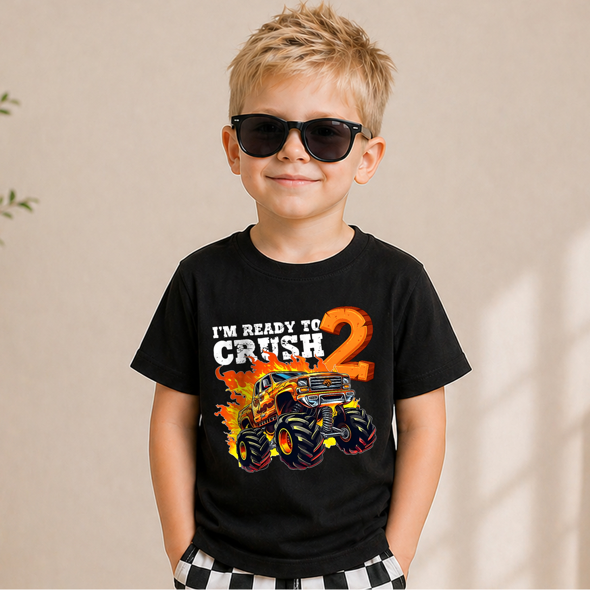 Custom Name I'm Ready To Crush Birthday Shirt for Boys — product view 5