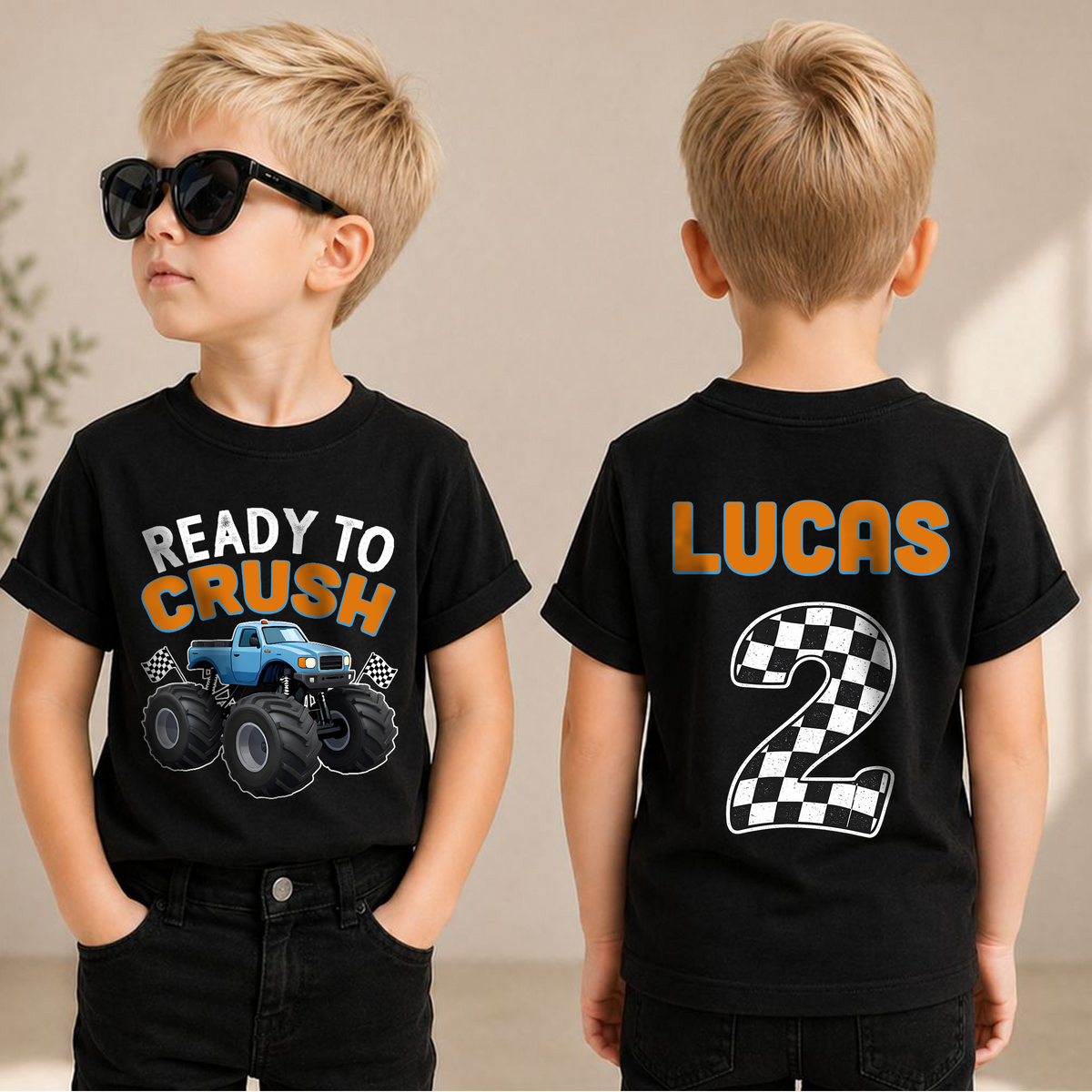 Custom Ready To Crush Birthday Shirt for Boys — product view 1