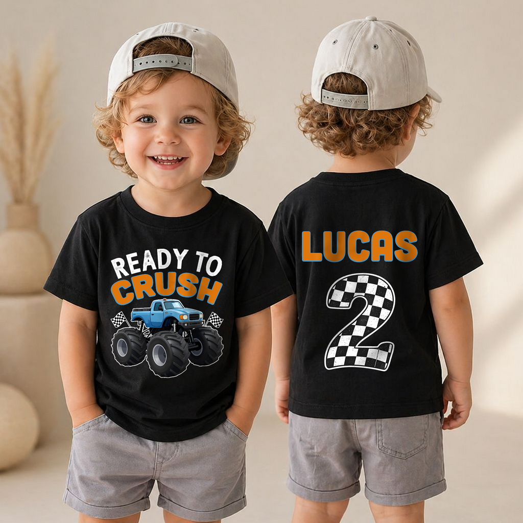 Custom Ready To Crush Birthday Shirt for Boys — product view 4