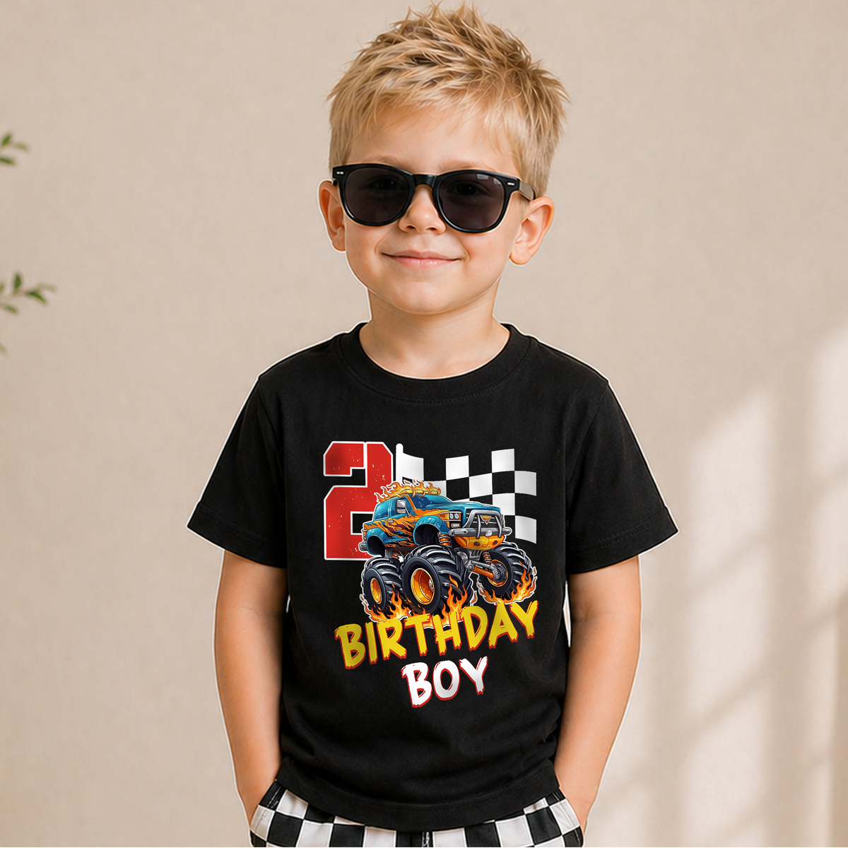 Boys Custom Crushing It Birthday Shirt for Boys — product view 5