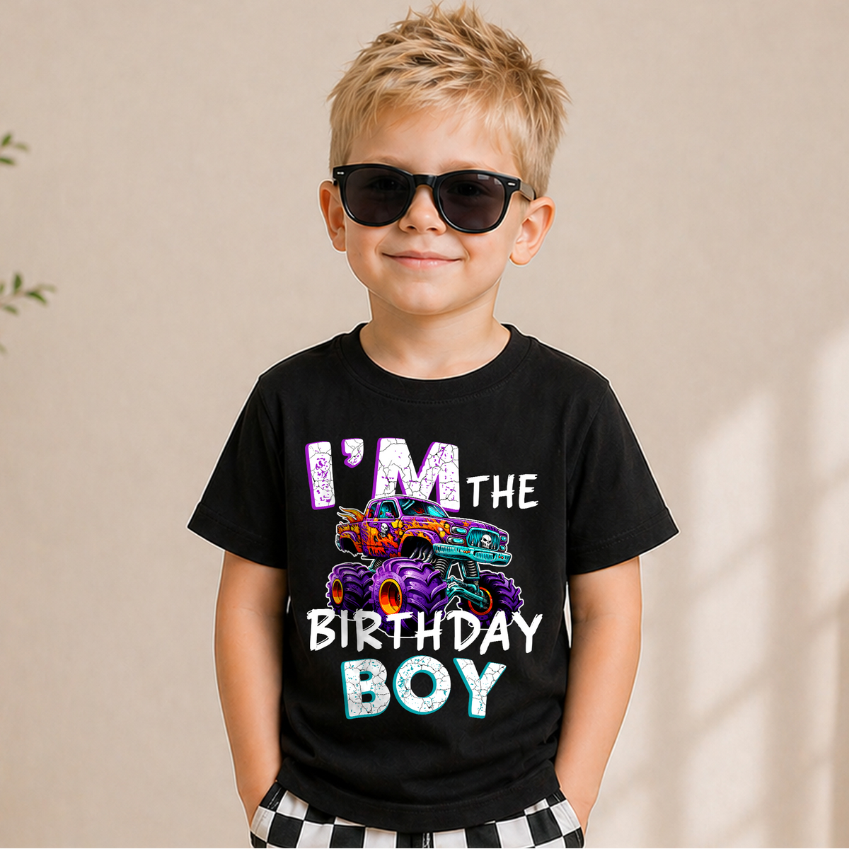 Boys Personalized Crushing It Birthday Shirt for Boys — product view 5