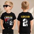 Custom Monster Truck 2nd Birthday Shirt, Ready To Crush — product view 1