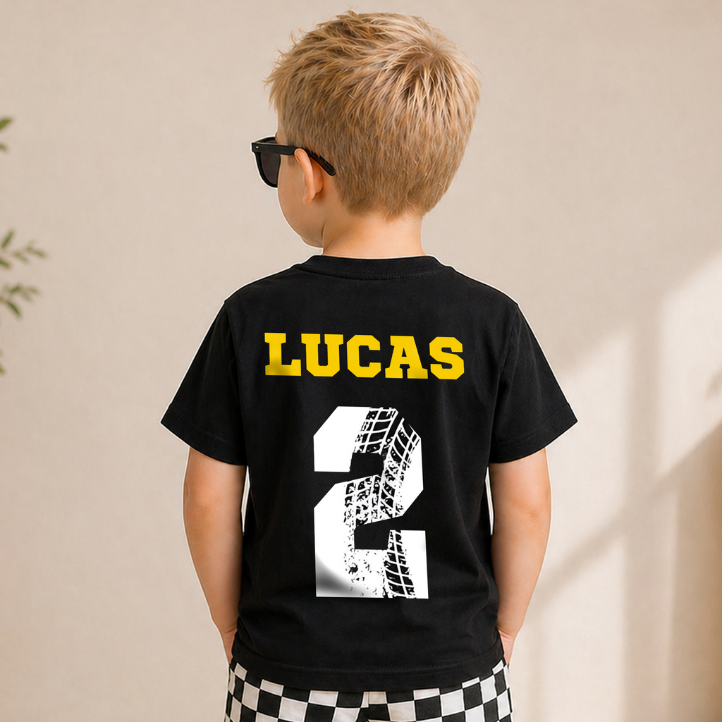 Custom Monster Truck 2nd Birthday Shirt, Ready To Crush — product view 6