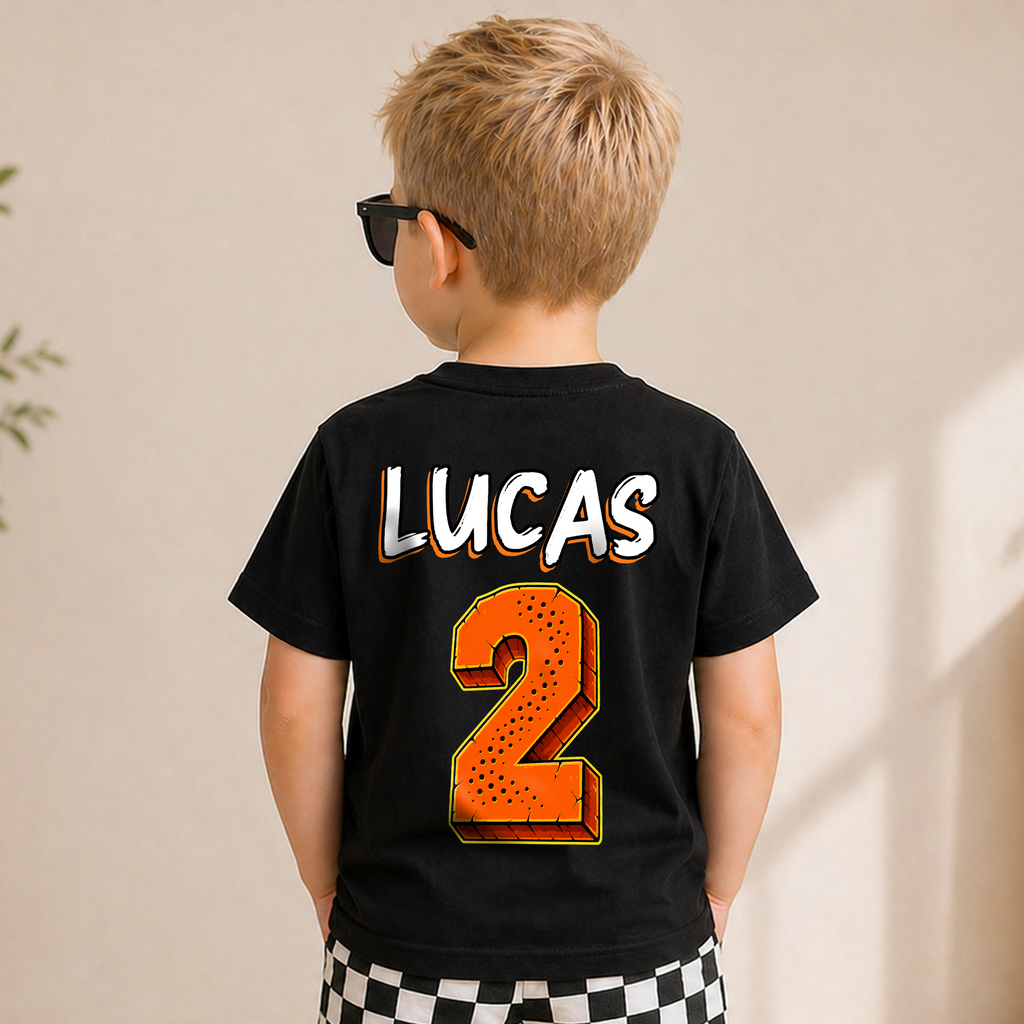 Boys Custom Monster Truck 2nd Birthday Shirt, Ready To Crush — product view 6