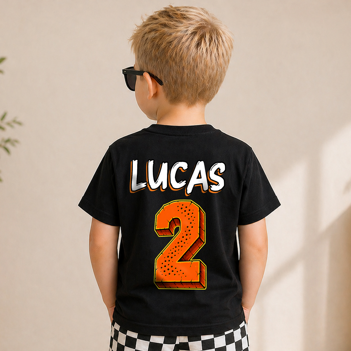 Boys Custom Monster Truck 2nd Birthday Shirt, Ready To Crush — product view 6