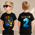 Custom O Fish Ally 2 2nd Birthday Shirt for Boys, Fishing — product view 1