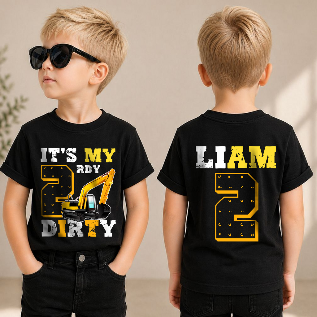 Boys Personalized I'm 2 and Digging It Birthday Outfit Boy — product view 1