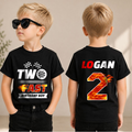 Custom Racing Birthday Boy Shirt 2, TWO FAST — product view 1