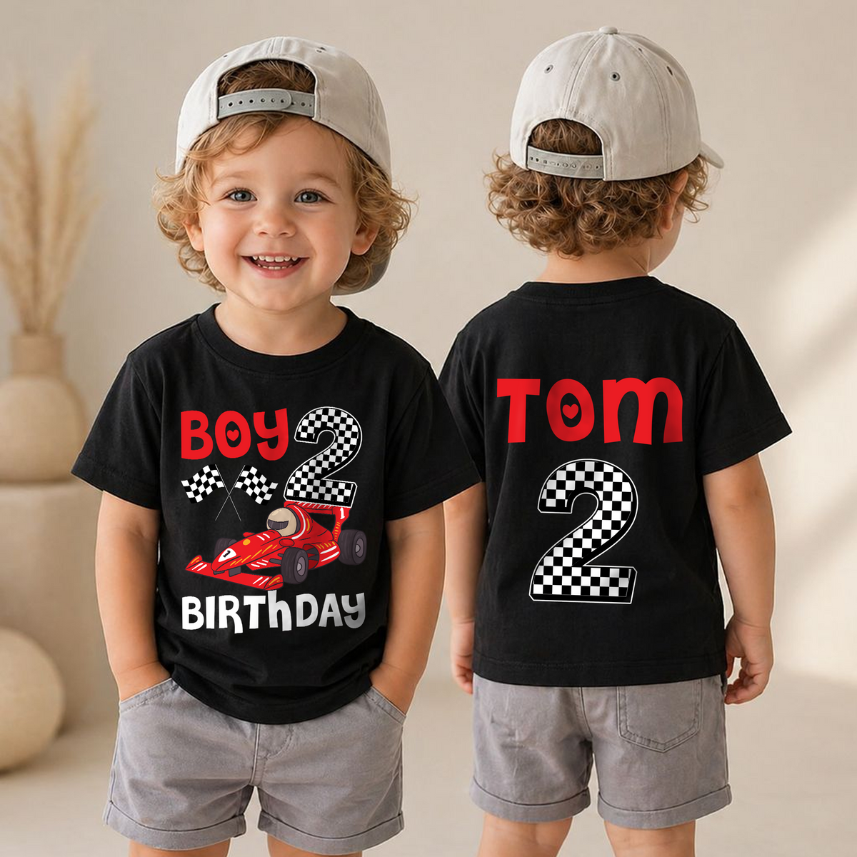 Personalized TWO FAST Birthday Outfit Boy, Racing — product view 4
