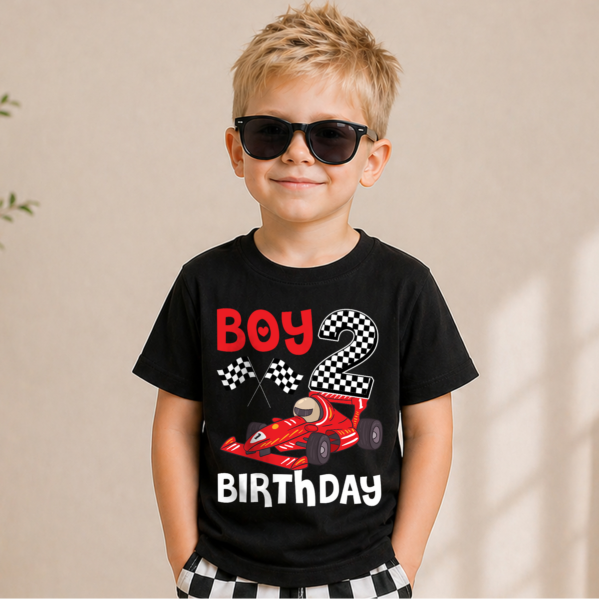 Personalized TWO FAST Birthday Outfit Boy, Racing — product view 5