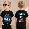 Custom TWO FAST Birthday Outfit Boy, Racing — product view 1