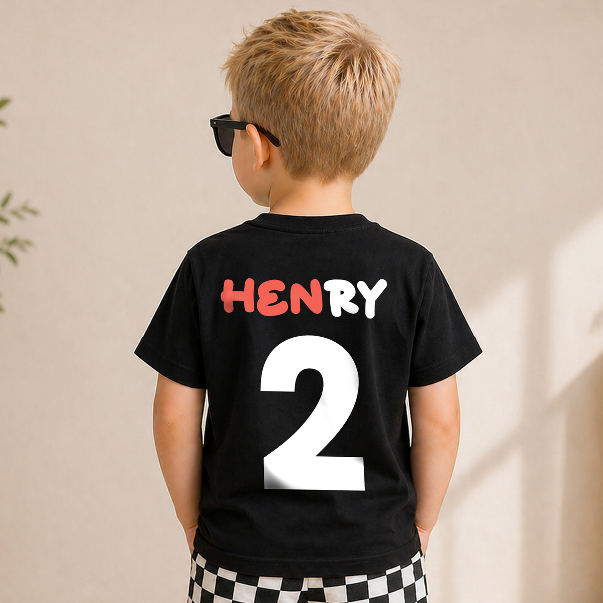 Custom Name Train 2nd Birthday Shirt Boy, Choo Choo Two Two — product view 6