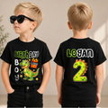 Personalized Two Rex 2nd Birthday Shirt for Boys, T-Rex — product view 1
