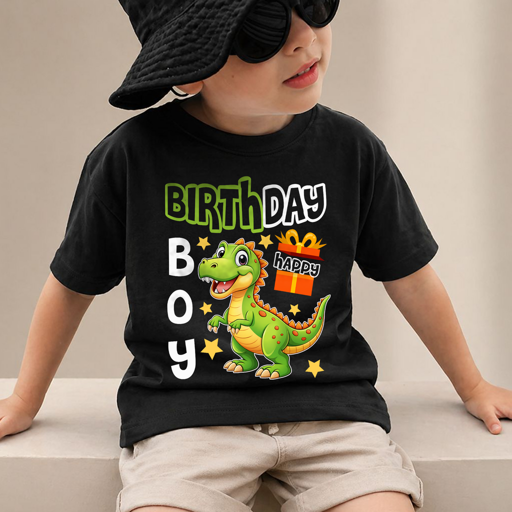 Personalized Two Rex 2nd Birthday Shirt for Boys, T-Rex — product view 2