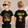 Personalized Cowboy 2nd Birthday Shirt Boy, My Second Rodeo — product view 1