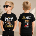 Custom Name Cowboy 2nd Birthday Shirt Boy, My First Rodeo — product view 1
