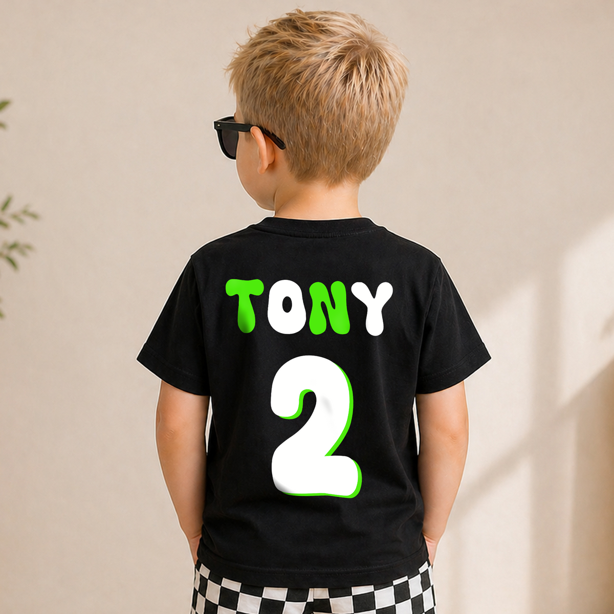 Custom Name Monster Truck Birthday Boy Shirt 2, Crushing It — product view 6