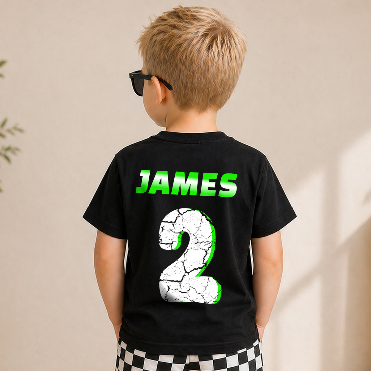 Boys Custom Monster Truck Birthday Boy Shirt 2, This Is How I Roll — product view 6