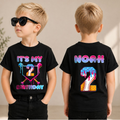 Personalized Little Slugger Birthday Shirt for Boys, Baseball 2nd — product view 1