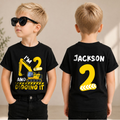 Personalized Construction Truck 2nd Birthday Shirt Boy, Digging It — product view 1