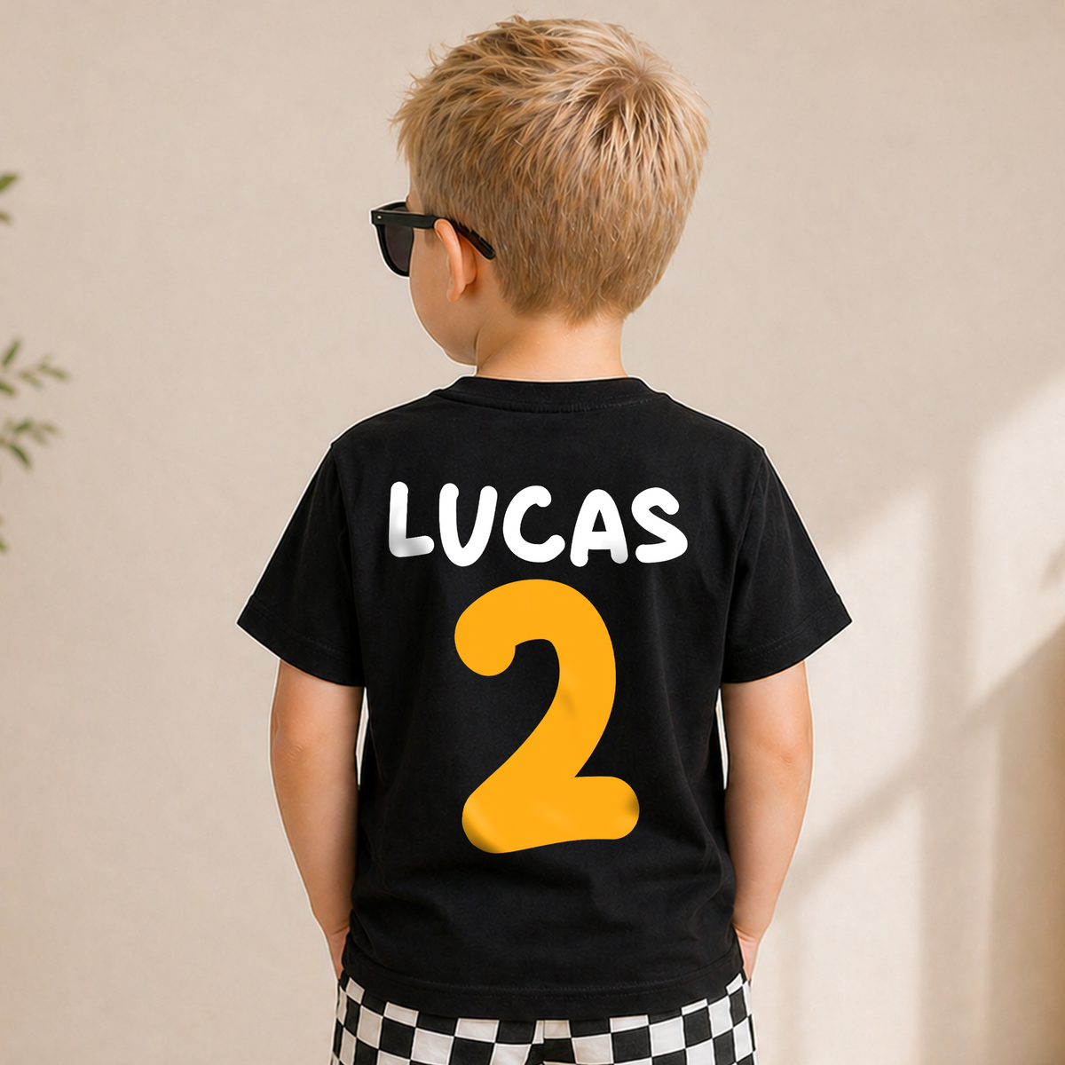 Custom Construction Truck 2nd Birthday Shirt Boy, Digging It — product view 6