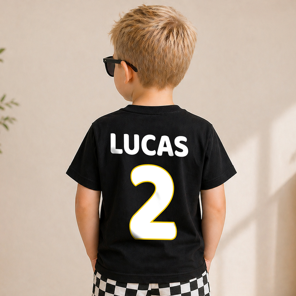 Custom Name I'm 2 and Digging It Birthday Shirt, Construction Truck — product view 6