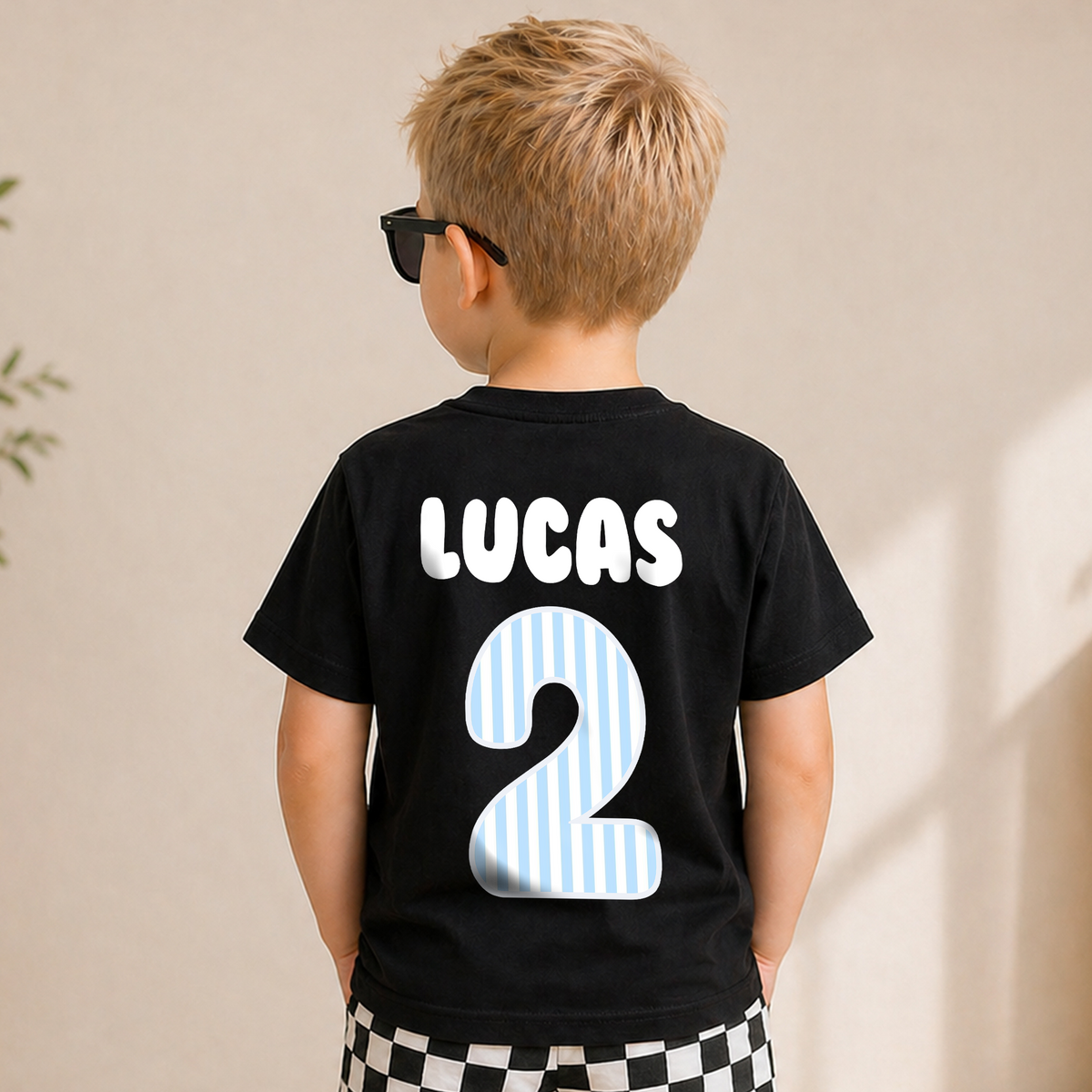 Toddler Personalized Train 2nd Birthday Shirt Boy, Choo Choo — product view 6