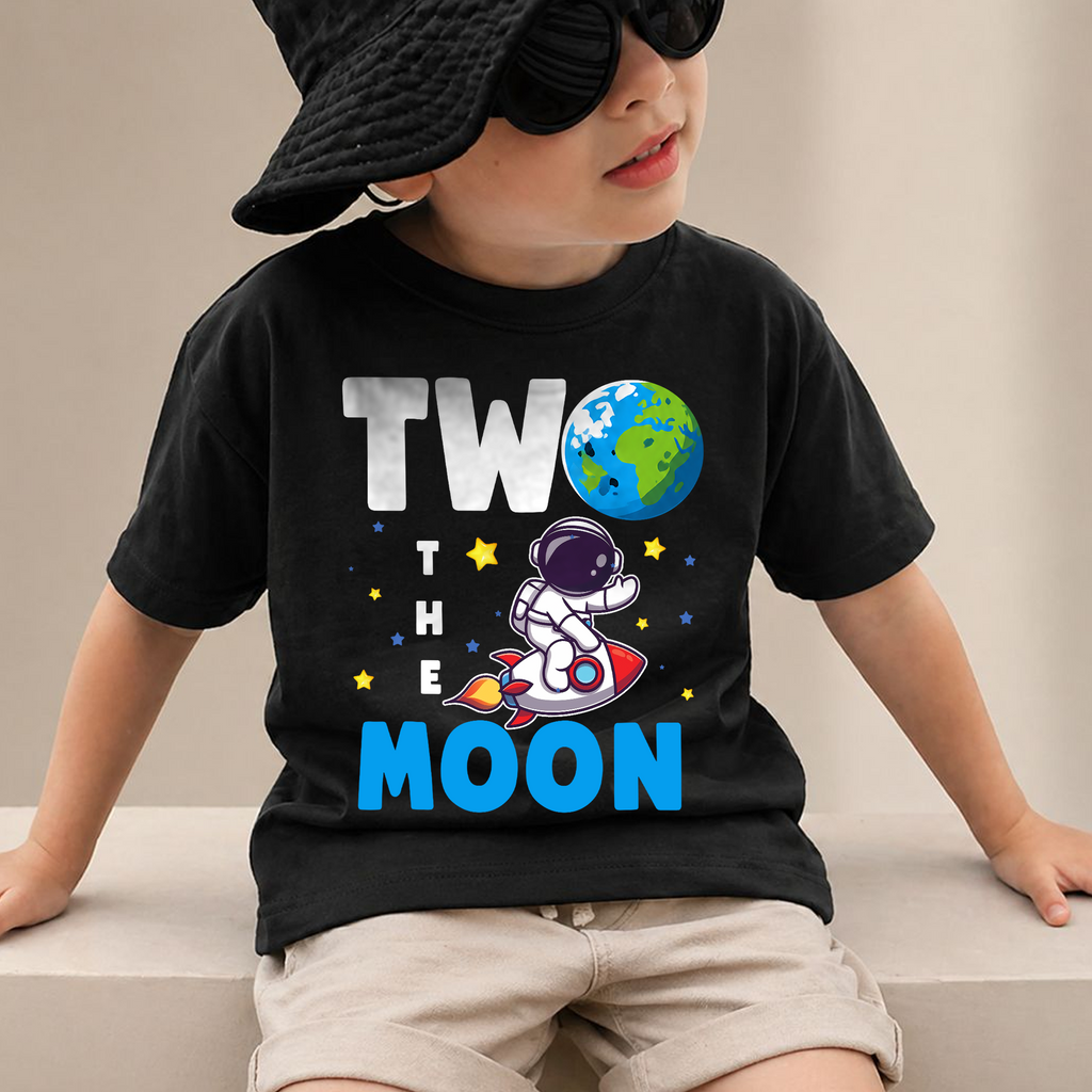 Boys Personalized Space Birthday Boy Shirt — product view 4